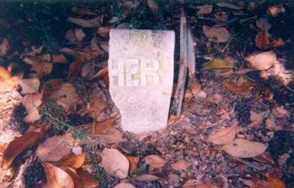 Unknown tombstone -- Sand Grove Cemetery 