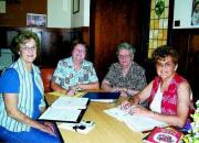 Bernice Vrazel, Jean Ribar, Ann Morris, Dorothy Vaculin